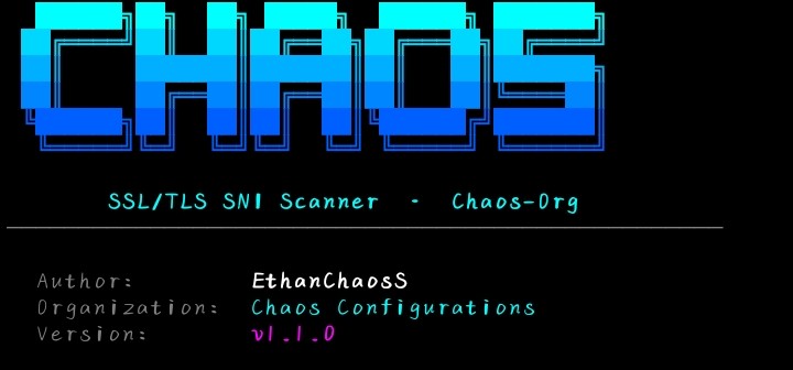 Chaos-Org Scanner running in Termux terminal
